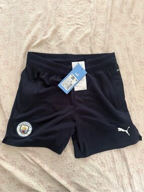 Puma Navy Blue Manchester City Athletic Shorts